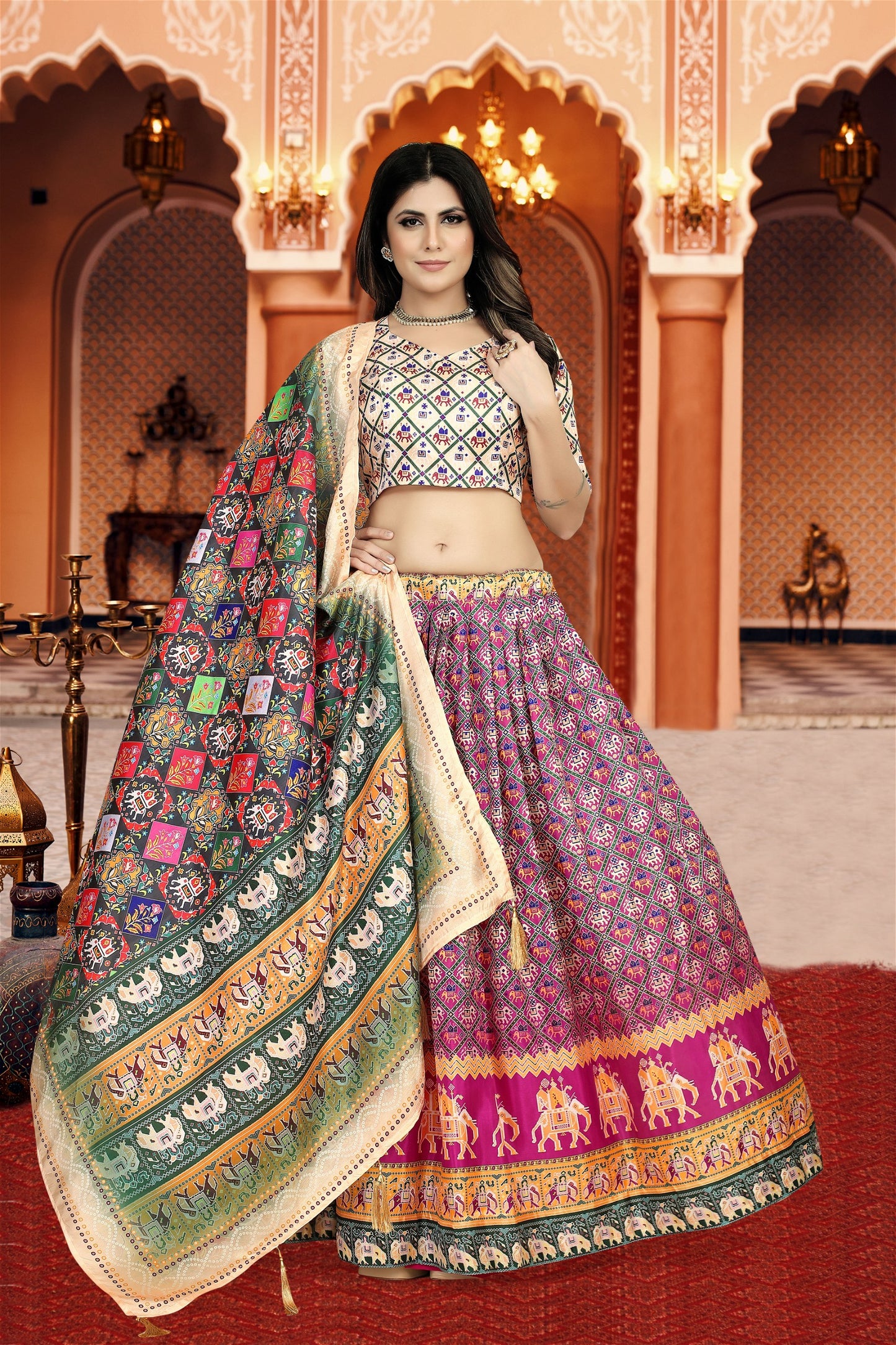 Dola Silk Attractive Fancy Lehenga Choli for Women