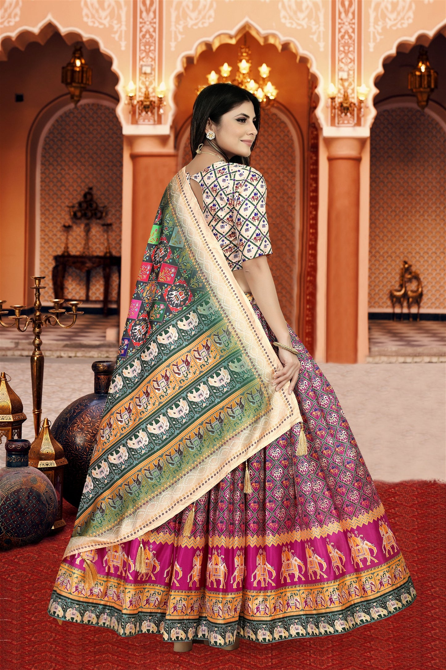 Dola Silk Attractive Fancy Lehenga Choli for Women