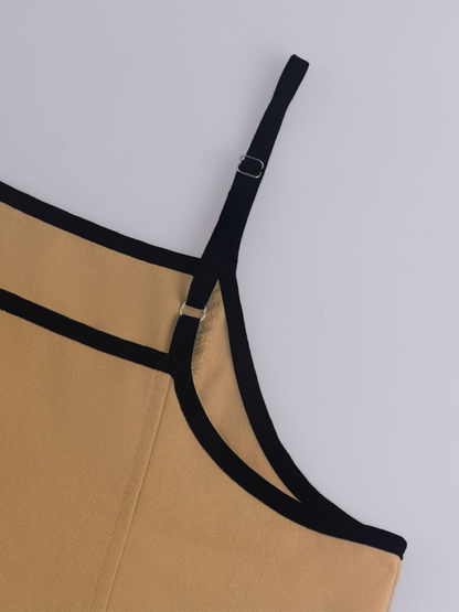 Close-up of the Casual Suspender Dress