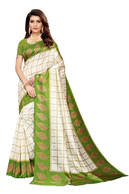 Daily Wear Printed Art Silk Saree Collection Desi Soul