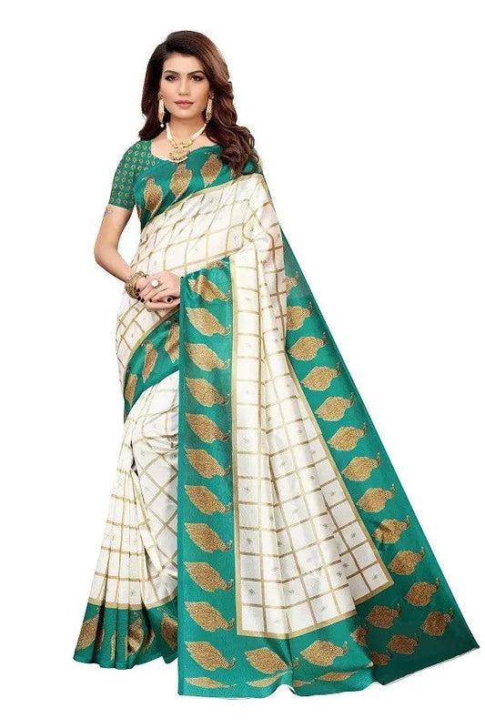 Daily Wear Printed Art Silk Saree Collection Desi Soul