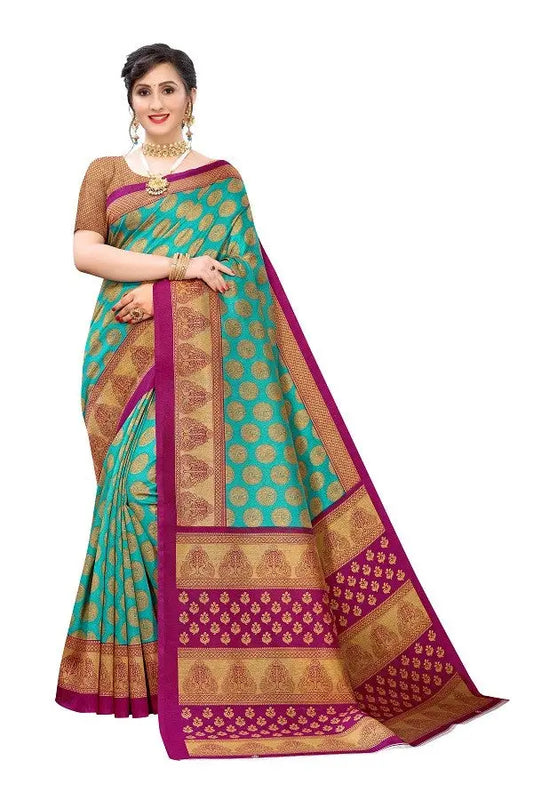 Casual Wear Printed Art Silk Saree Collection Desi Soul