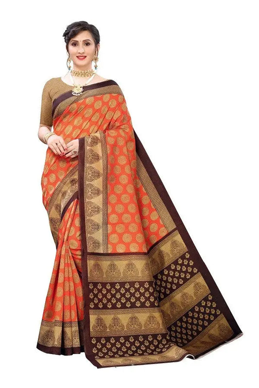 Casual Wear Printed Art Silk Saree Collection Desi Soul