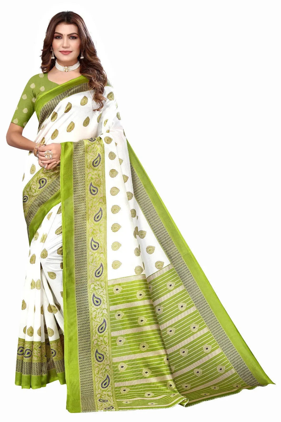 Regular Wear Printed Art Silk Saree Collection Desi Soul