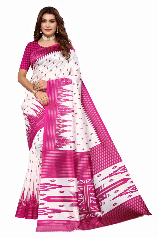 Printed Art Silk Regular Wear Saree Collection Desi Soul