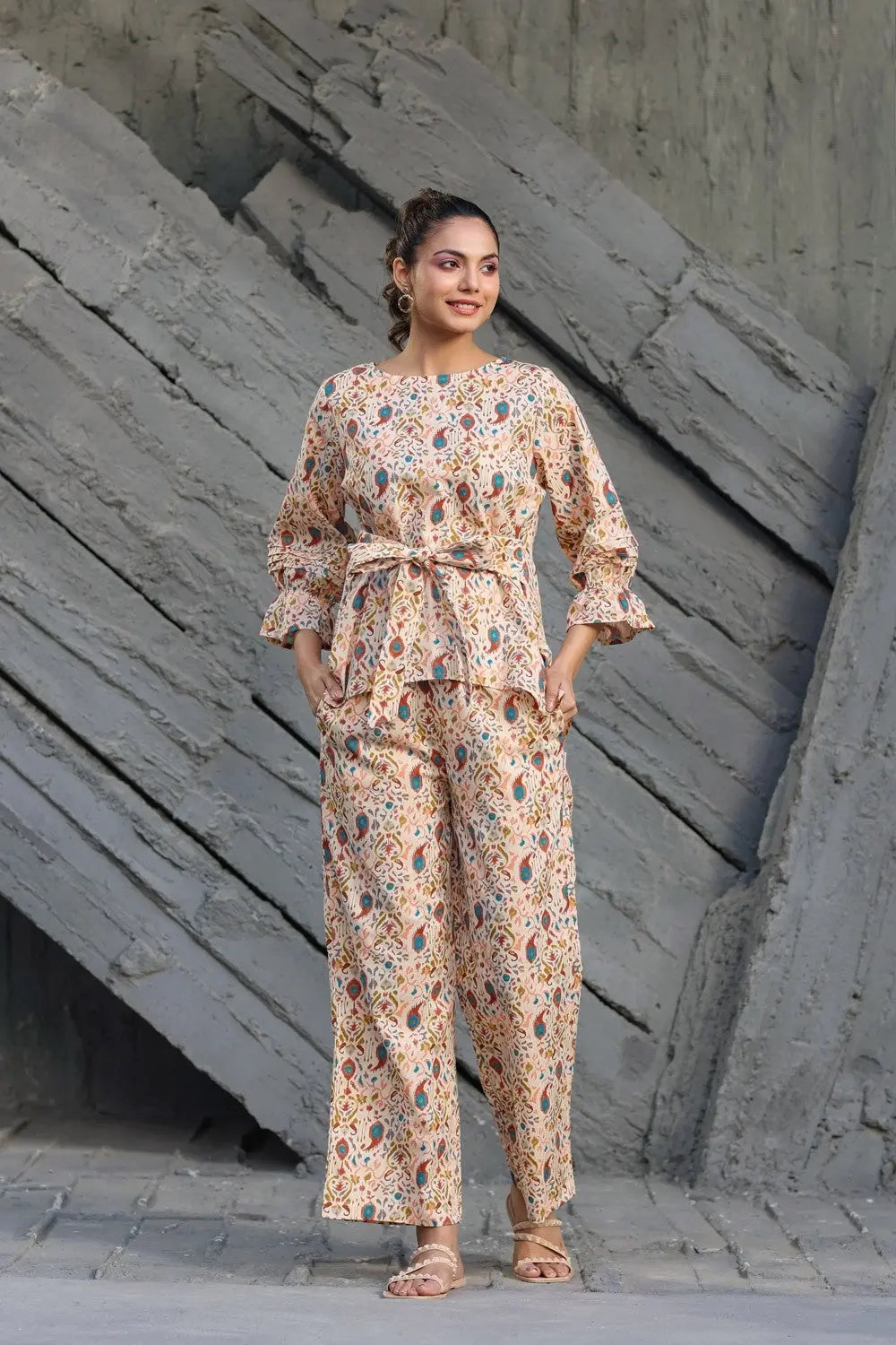 Floral Printed Co Ord Set For Women - Let Us Vogue