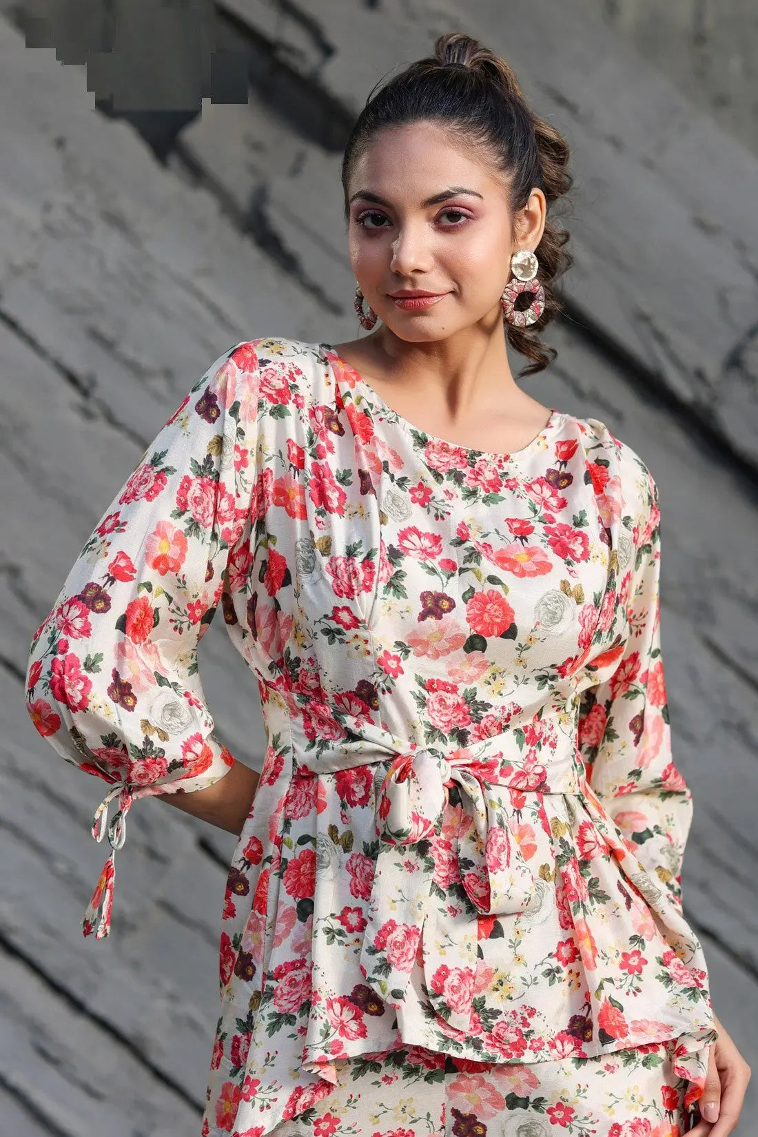 Floral Printed Co Ord Set For Women - Let Us Vogue