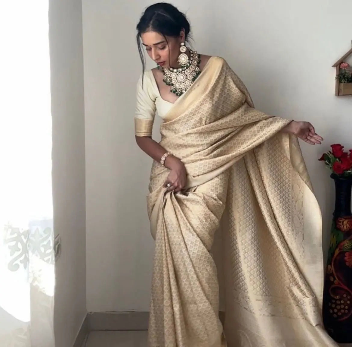 Wedding Wear One Minute Ready To wear Saree Desi Soul