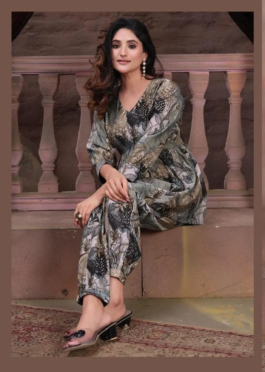 Executive Casual Co-ords Set with Printed work Desi Soul